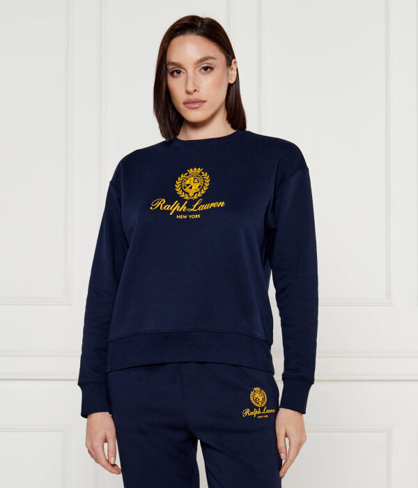 

Толстовка Polo Ralph Lauren Regular Fit, синий / золотой