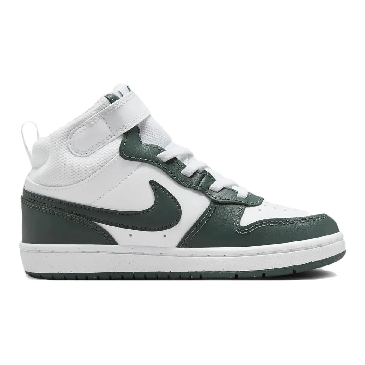 Nike Кроссовки для скейтбординга Court Borough 2 Mid top Kids бело-зеленые — фото 3