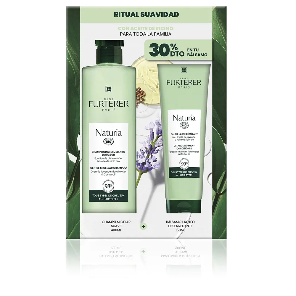 

Шампунь Naturia champú micelar suave lote Rene Furterer, 2 шт.