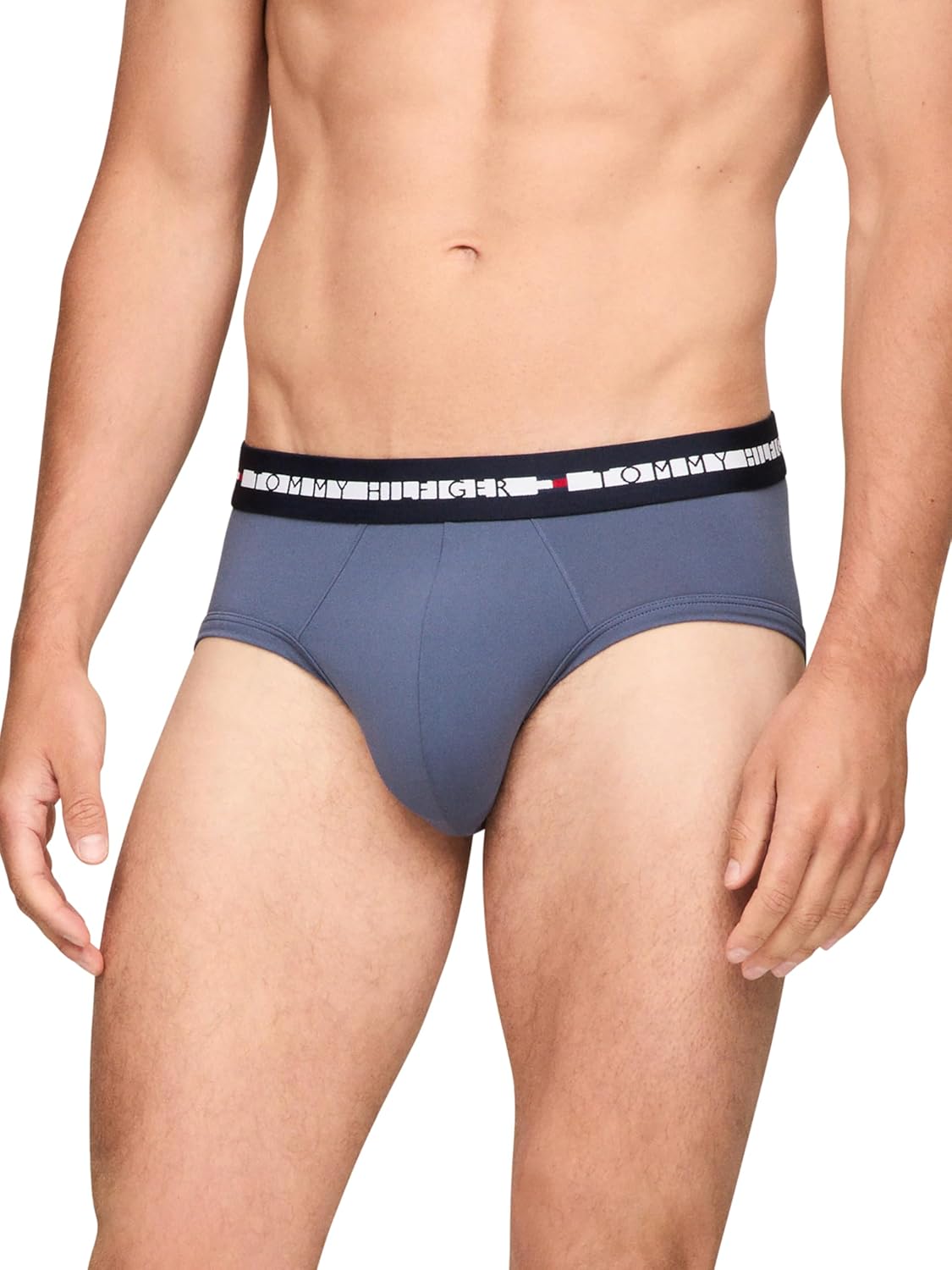 Комплект из 3 мужских трусов Tommy Hilfiger Comfort Plus, Grey Sky, Primary Red, Navy — фото 2