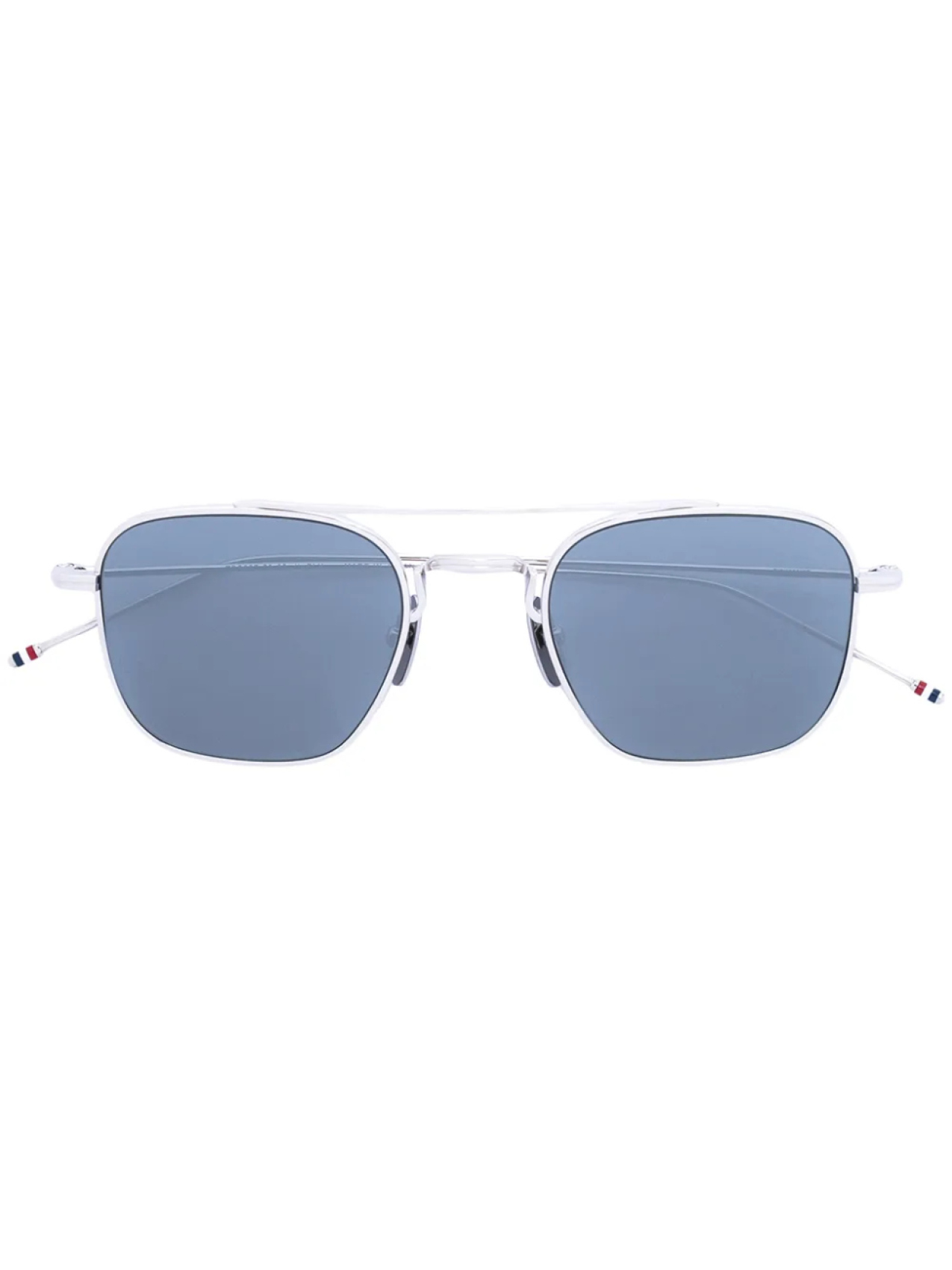 

Thom Browne Eyewear затемненные солнцезащитные очки-авиаторы, металлик