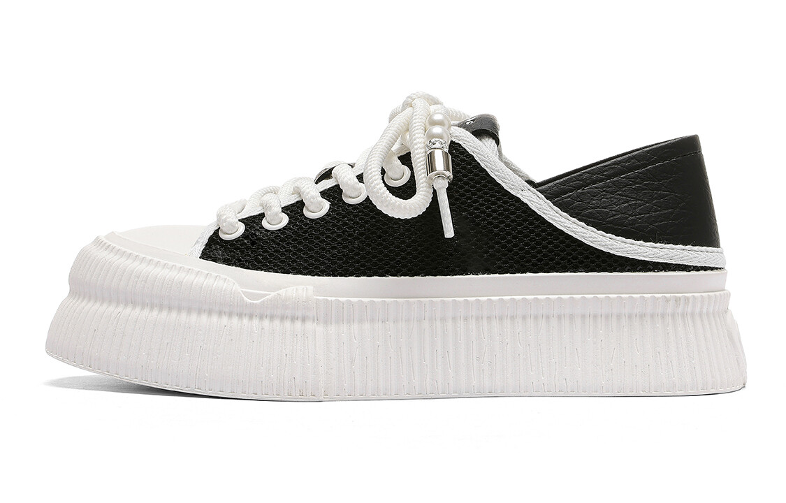 

Кроссовки CВ°BANNER Skateboard Shoes Women's Low-Top Black, Черный, Кроссовки CВ°BANNER Skateboard Shoes Women's Low-Top Black