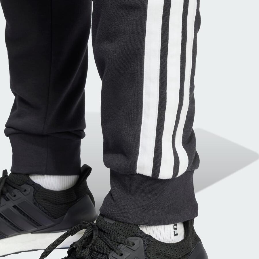 ADIDAS Брюки из французского трикотажа Essentials с тремя полосками — фото 4