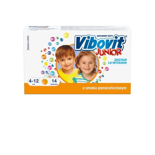 

Vibovit Юниор, БАД, со вкусом апельсина, 14 пакетиков