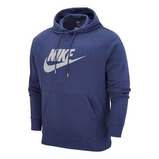 

Толстовка Nike front large logo hoodie 'Navy', синий