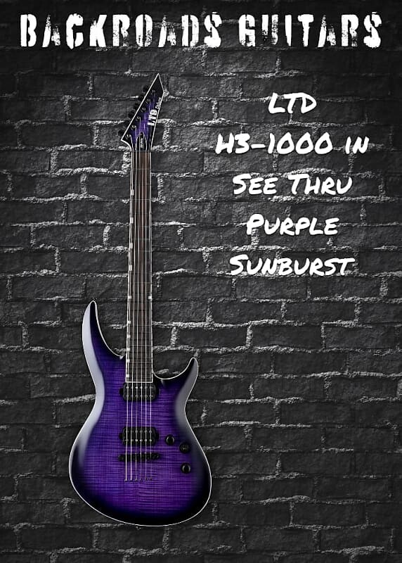 

Электрогитара LTD H3-1000 in See Thru Purple Sunburst