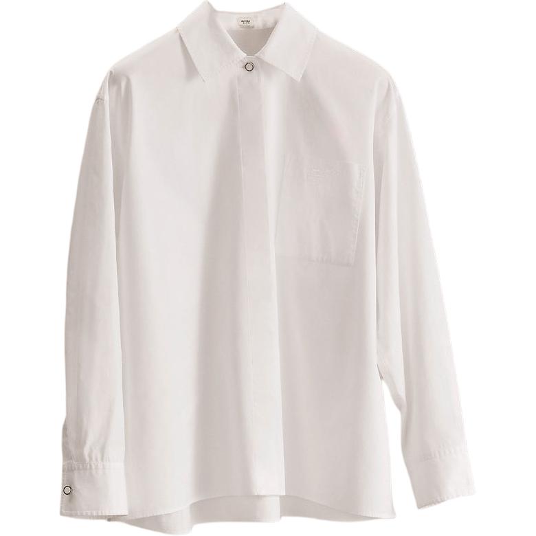 

HERMES Рубашка Women's White Lapel Moderate