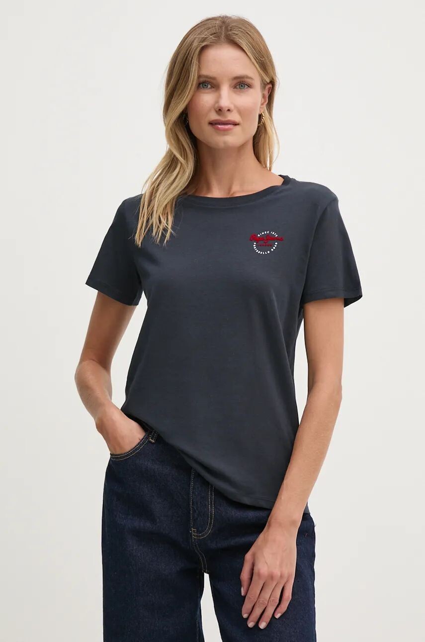 

Хлопковая футболка Pepe Jeans GABRIELA, темно-синий