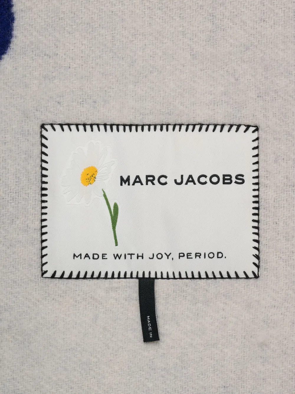 Шерстяной шарф Marc is Joy MARC JACOBS, синий — фото 3