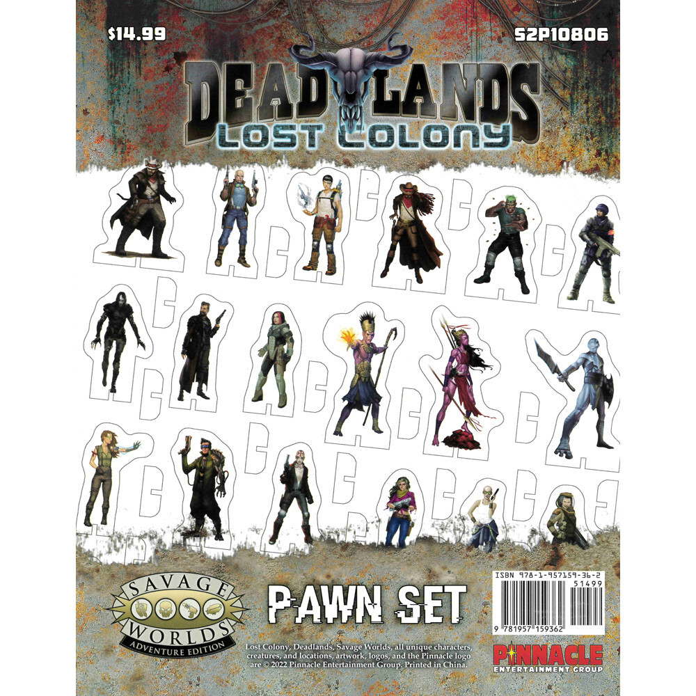 

Ролевая игра Studio 2 Publishing Savage Worlds RPG: Deadlands Lost Colony - Pawns