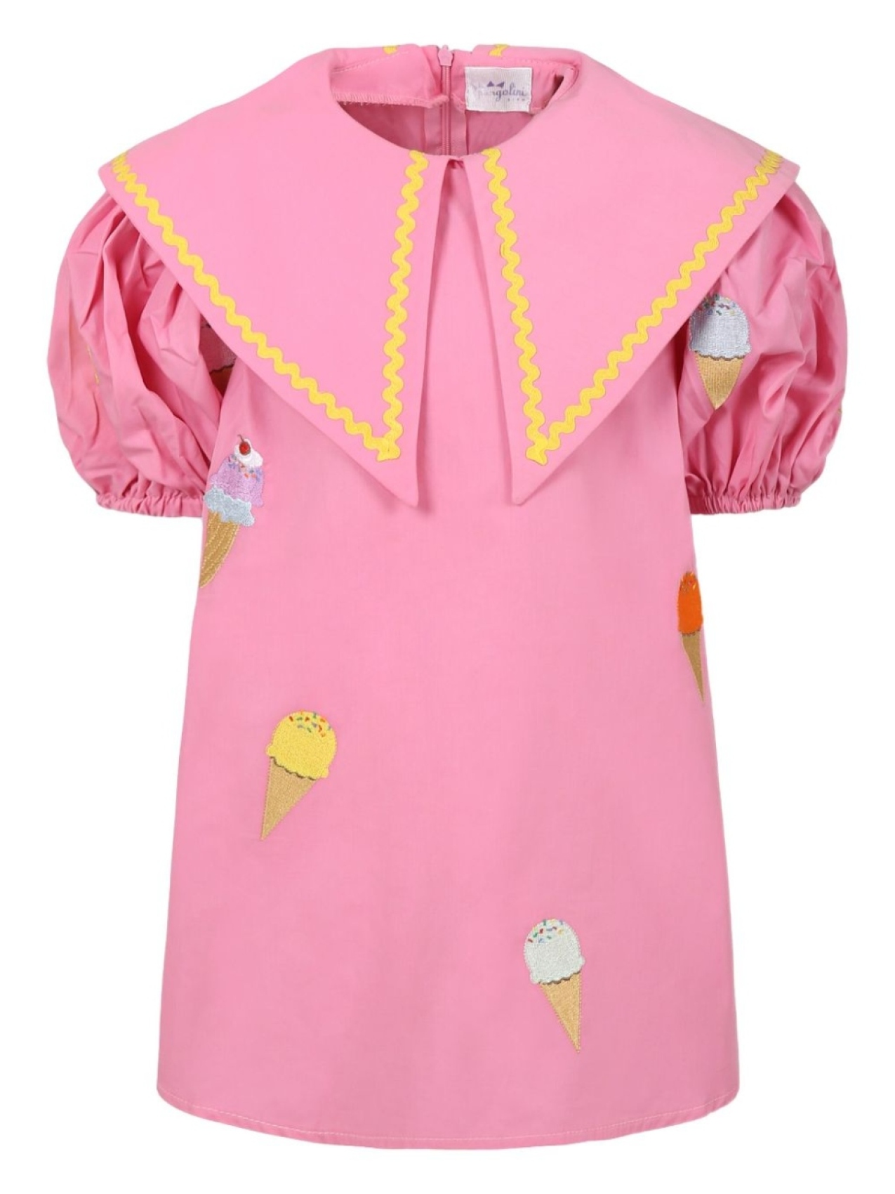 

Pangolini Kids платье с графичным принтом, розовый