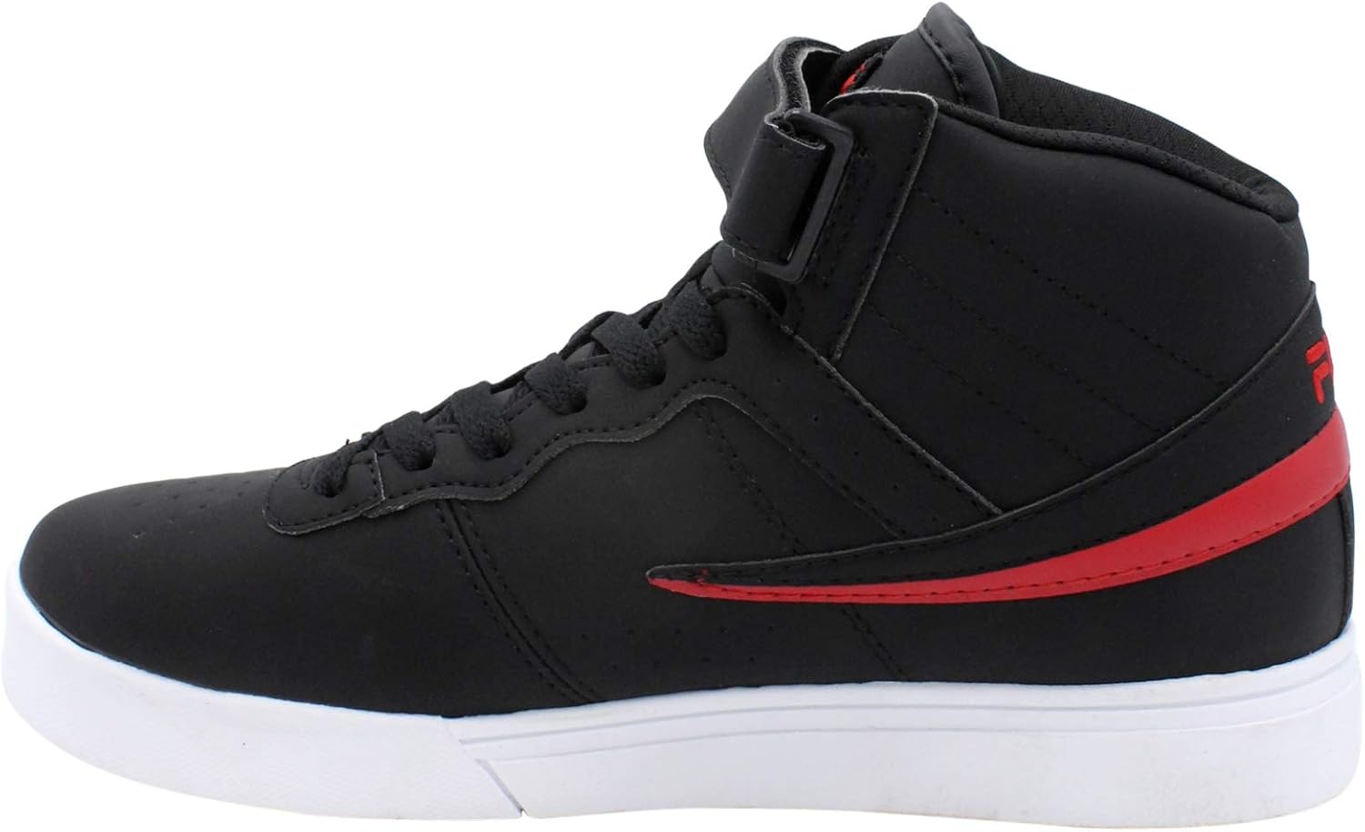 Мужские кроссовки Fila Everyday Sport Athletic Casual высокие на шнуровке Vulc 13 Mid, белый/черный/красный — фото 2