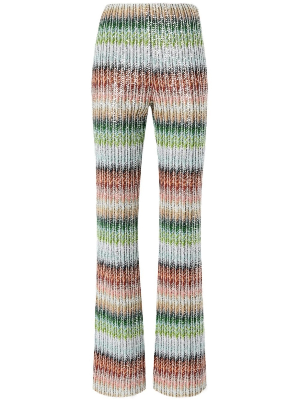 

Missoni прямые брюки с узором зигзаг, мультиколор