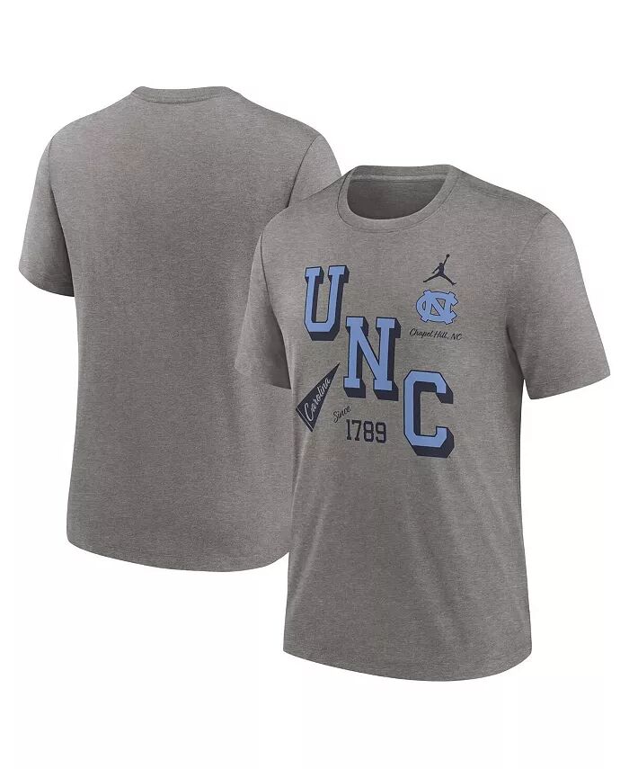 

Футболка мужская темно-серая North Carolina Tar Heels Blitz Roll Call Tri-Blend Jordan