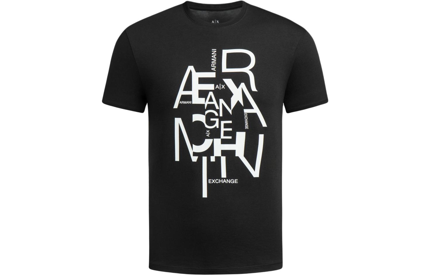 

Футболка мужская черная SS24 ARMANI EXCHANGE