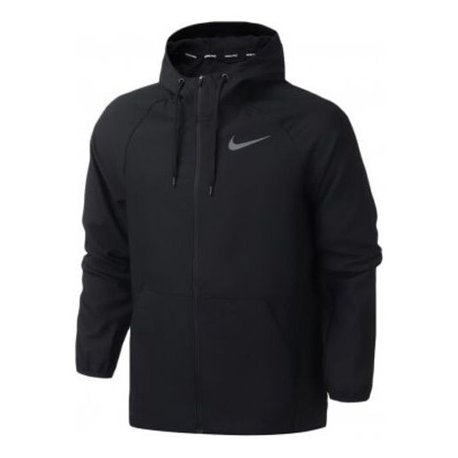 

Куртка Nike Flex Full-length zipper Cardigan Woven Sports Jacket Black, черный