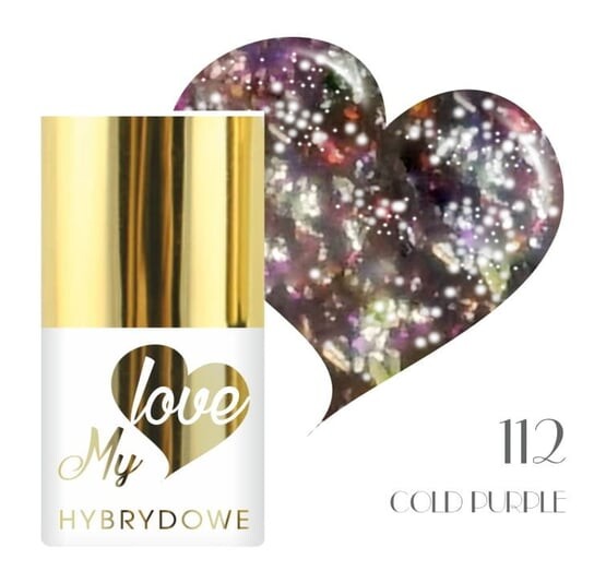

Гибридный лак для ногтей Mylove Top Flakes UV/Led 112 Холодный фиолетовый, SUNFLOWER
