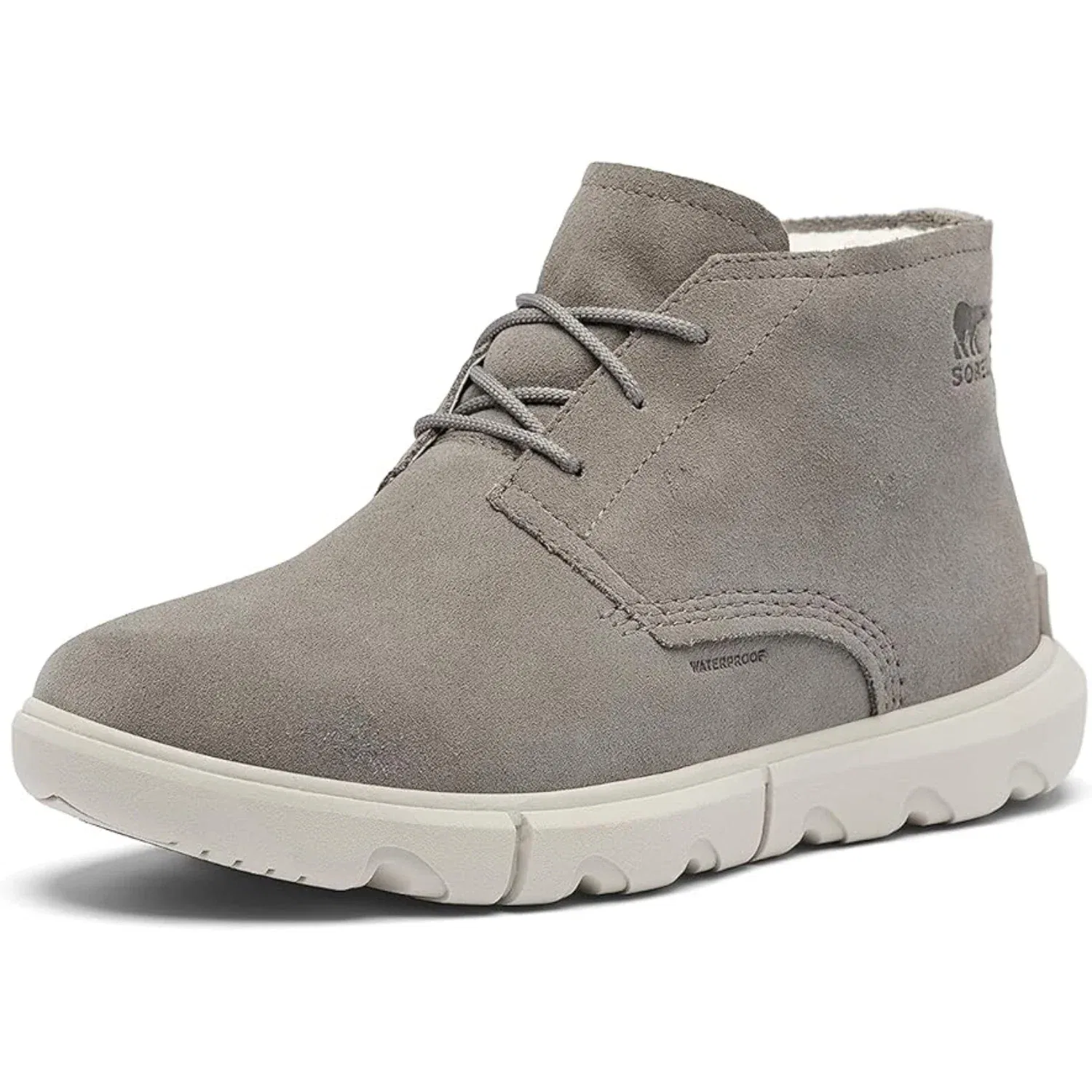 Мужские водонепроницаемые ботинки Sorel Explorer Next Drift из серой замши, модель Chukka RHS7673 — фото 2