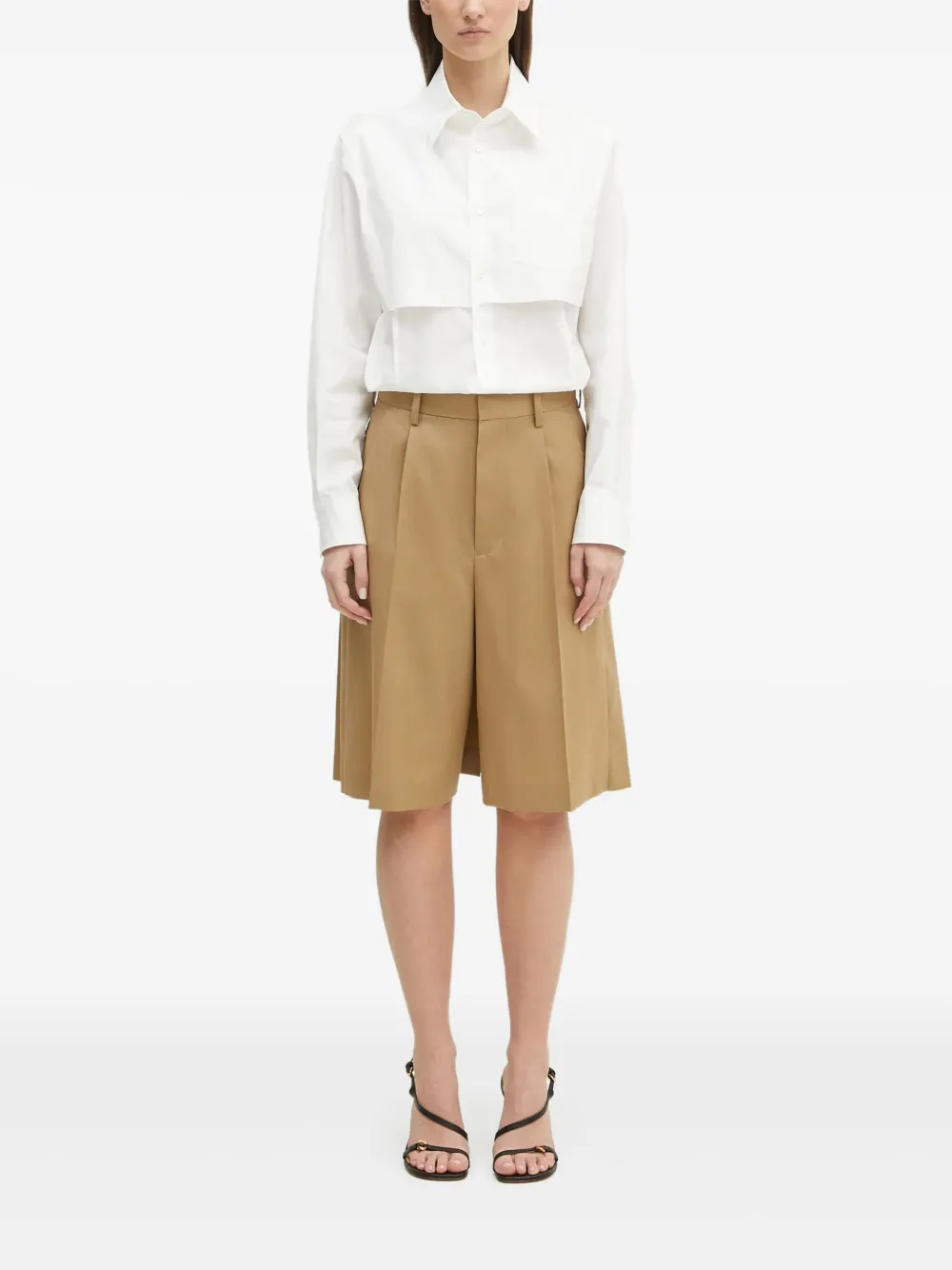 

Рубашка со вставками Undercover, белый