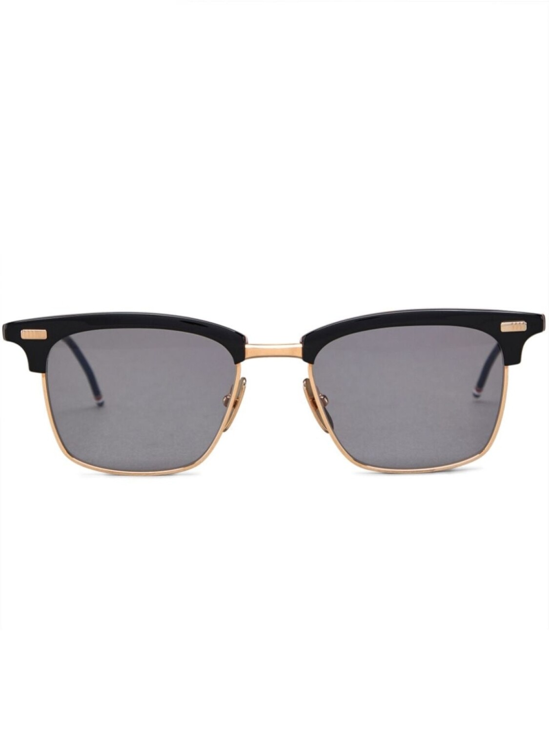 

Thom Browne Eyewear солнцезащитные очки в прямоугольной оправе, черный