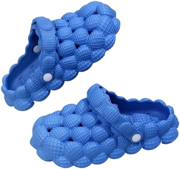 

Мужские массажные тапочки Hhhchpm с рефлексотерапией - Нескользящие спа-тапочки для душа, спальни и гольфа - Легкие и удобные домашние тапочки для весны и лета, синий