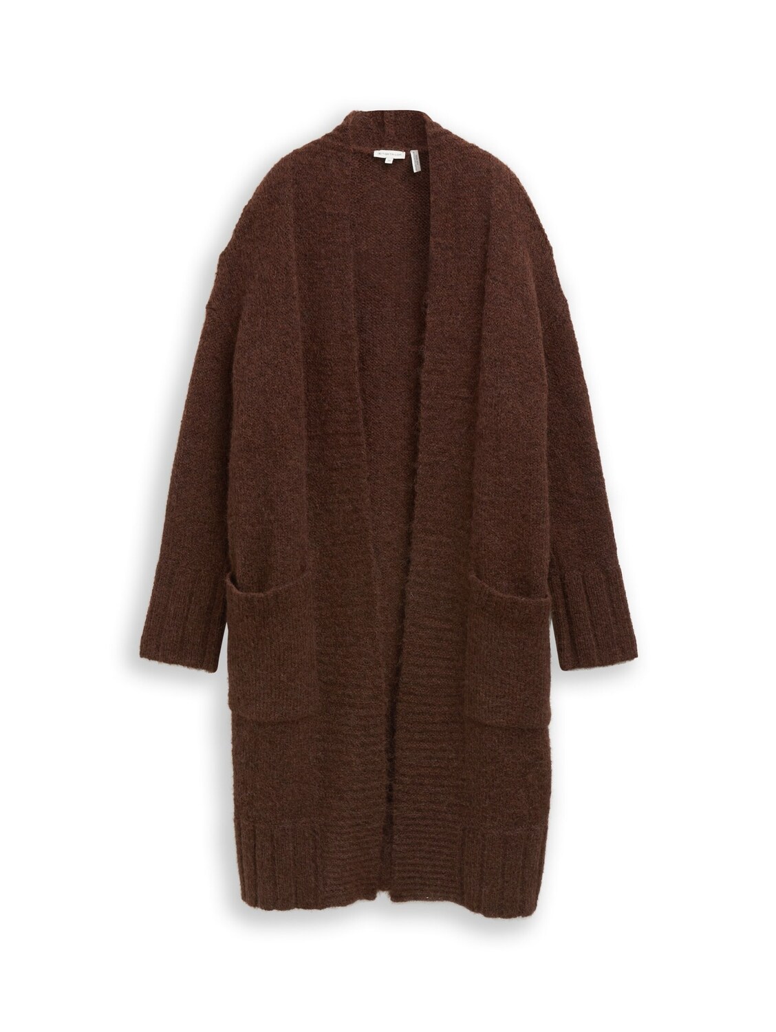 

TOM TAILOR Трикотажный кардикан в темно-коричневом цвете