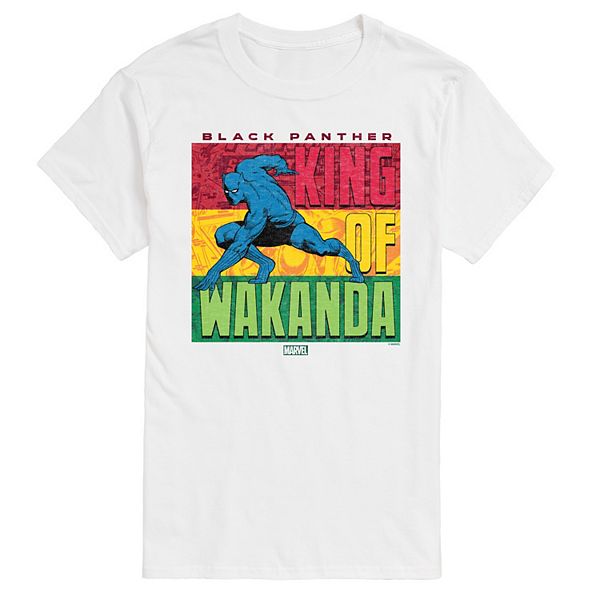 

Футболка с принтом Black Panther King of Wakanda Big & Tall Marvel