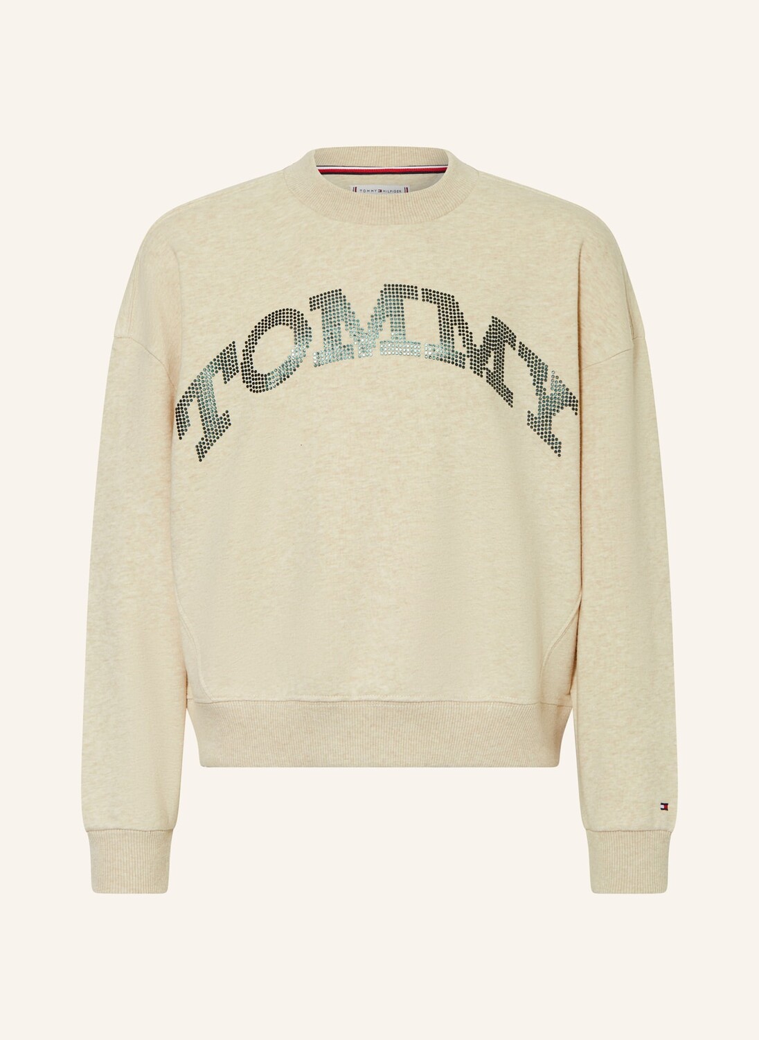 

Толстовка с пайетками Tommy Hilfiger, бежевый