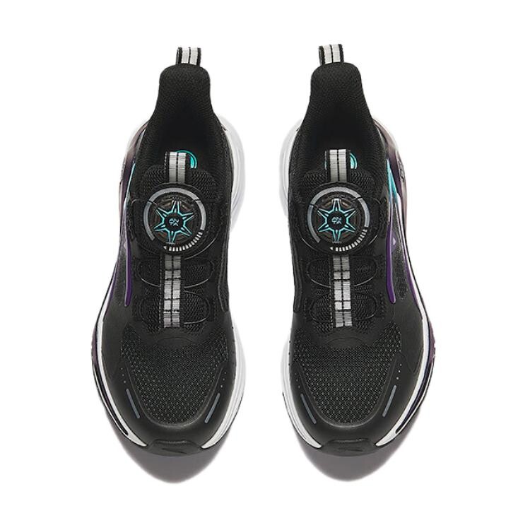 Детские кроссовки GS Low-top черные/темно-фиолетовые Anta Kids, фиолетовый — фото 3