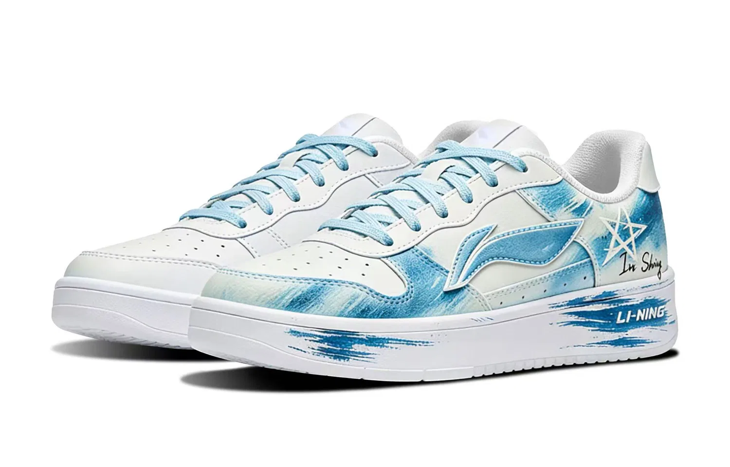 Кроссовки кеды Li-Ning Floating Boat Sky Blue — фото 4