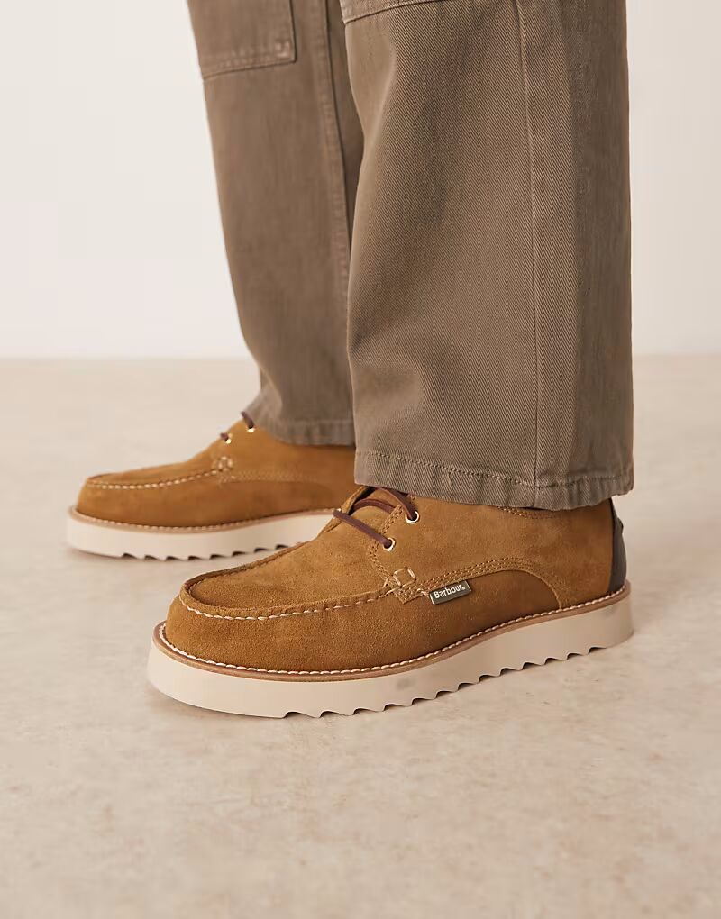 

Дерби Aydon из замши цвета ириски Barbour