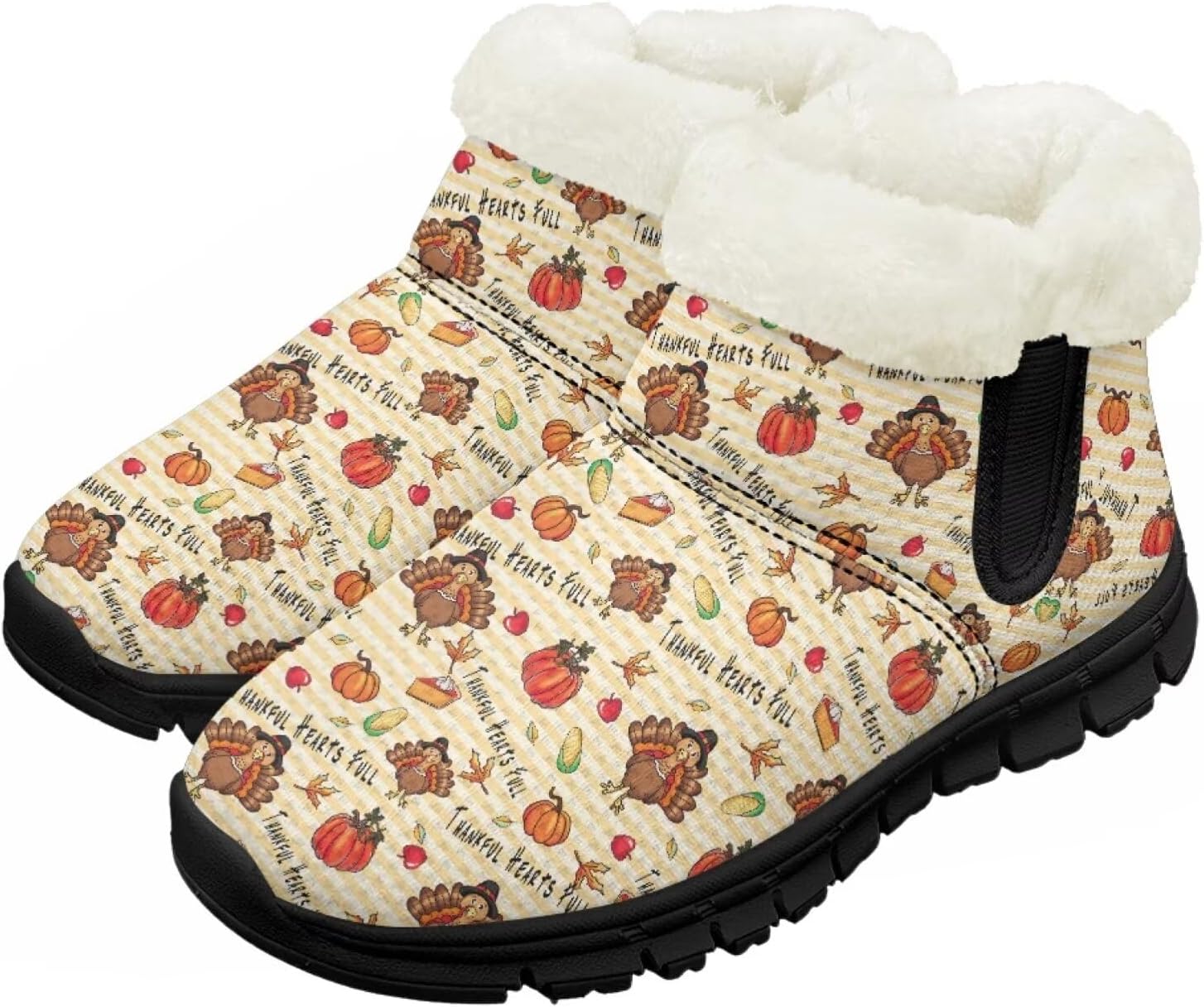 

Зимние сапожки для девочек-детей, противоскользящие прогулочные ботинки с меховой подкладкой, модные теплые короткие сапожки для вечеринки Pointodoor, Turkey Pumpkin