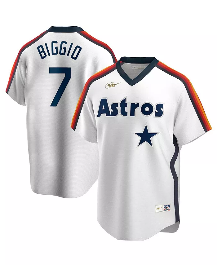 

Мужская белая домашняя футболка Houston Astros с логотипом игрока Craig Biggio из коллекции Cooperstown Nike