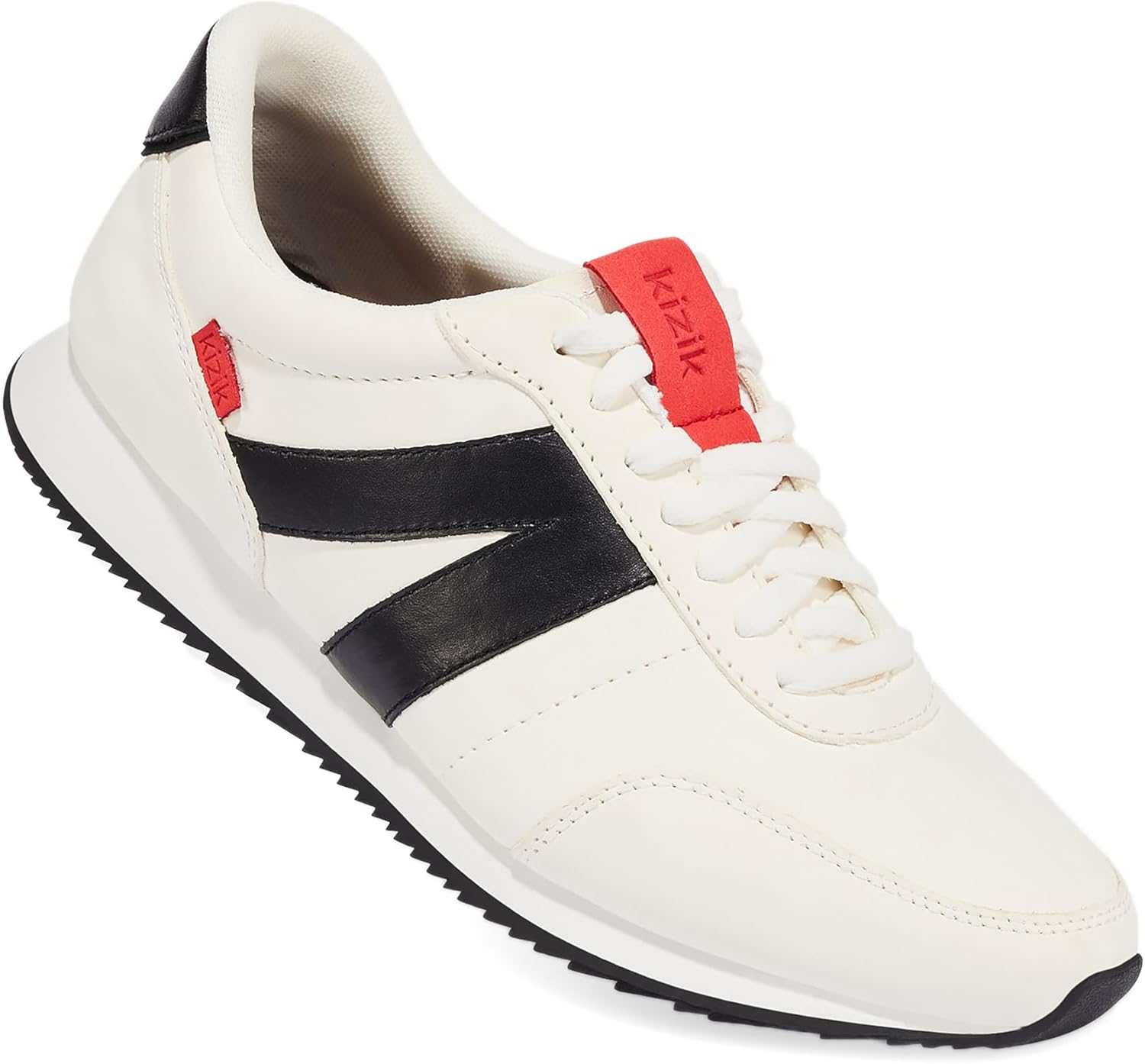 

Кроссовки Kizik Slip On: Milan - удобные, ретро из нейлона и замши, мужские и женские прогулочные туфли с поддержкой свода стопы, удобство без использования рук, для ношения весь день, белый