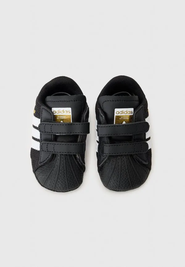 Детские первые туфли superstar унисекс Adidas Originals, Black/White/Gold-Coloured — фото 4