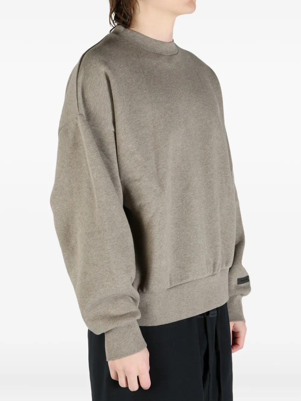 Толстовка с ребристыми манжетами FEAR OF GOD ESSENTIALS, нейтральный — фото 3