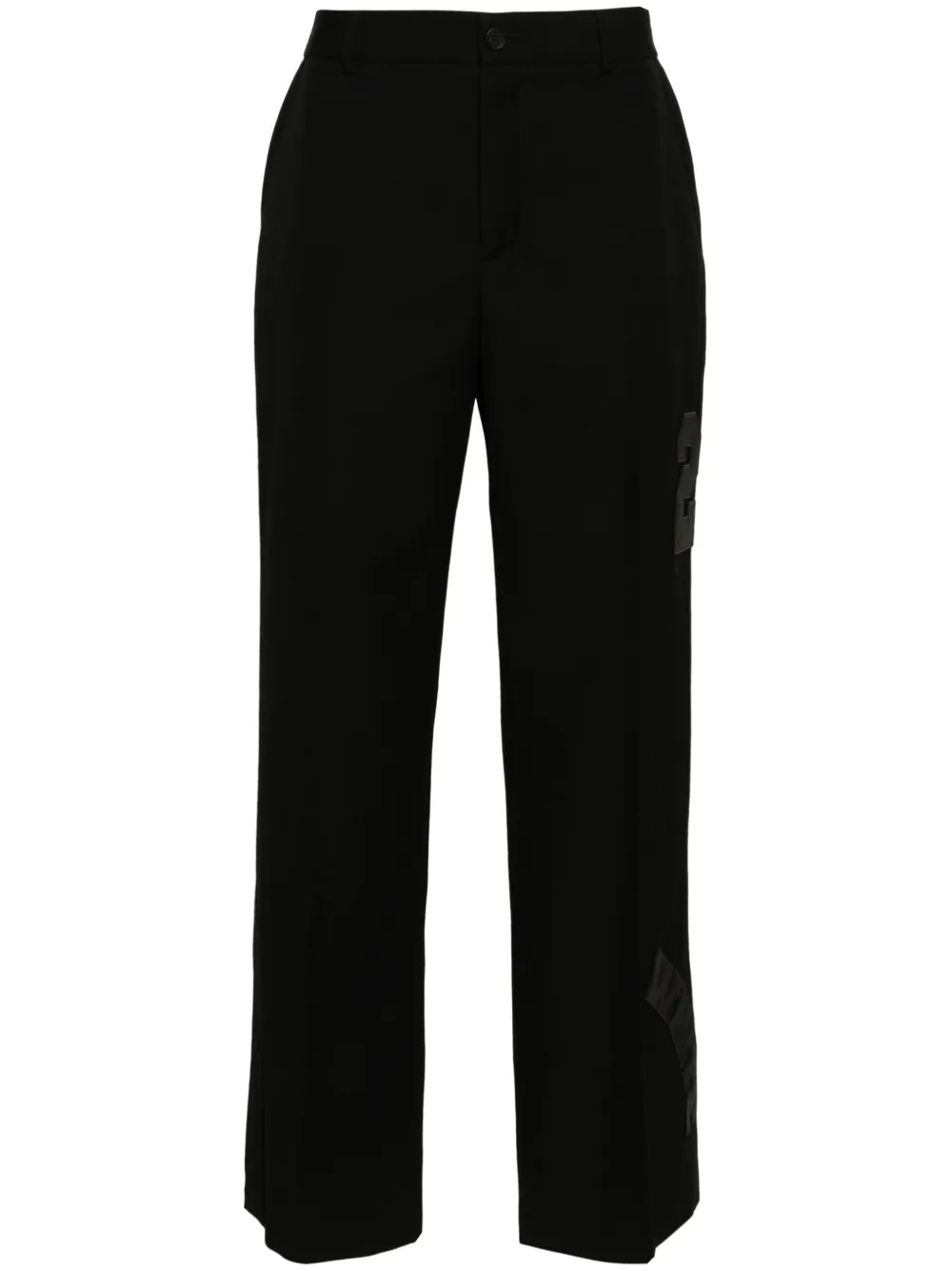 

Прямые брюки из вирджинской шерсти OFF-WHITE, черный