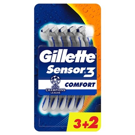 

Gillette Одноразовые лезвия Sensor3 Comfort для мужчин, 5 шт., серебристые