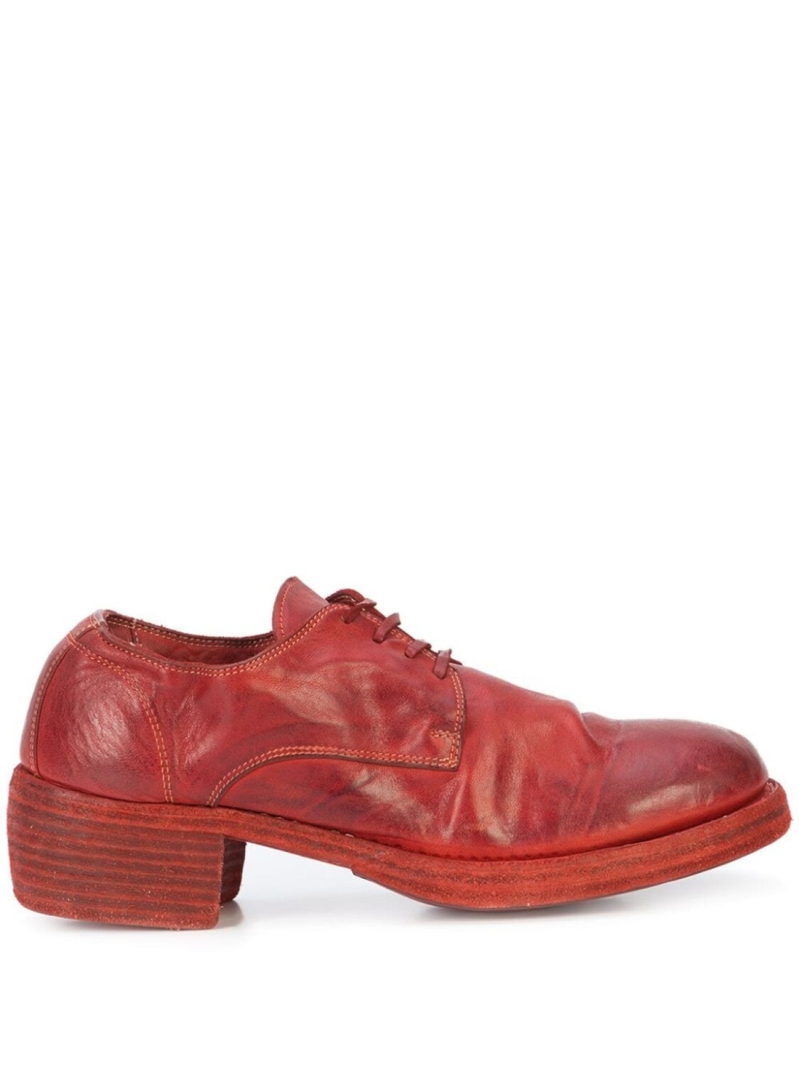

Ботинки на шнуровке Guidi, красный