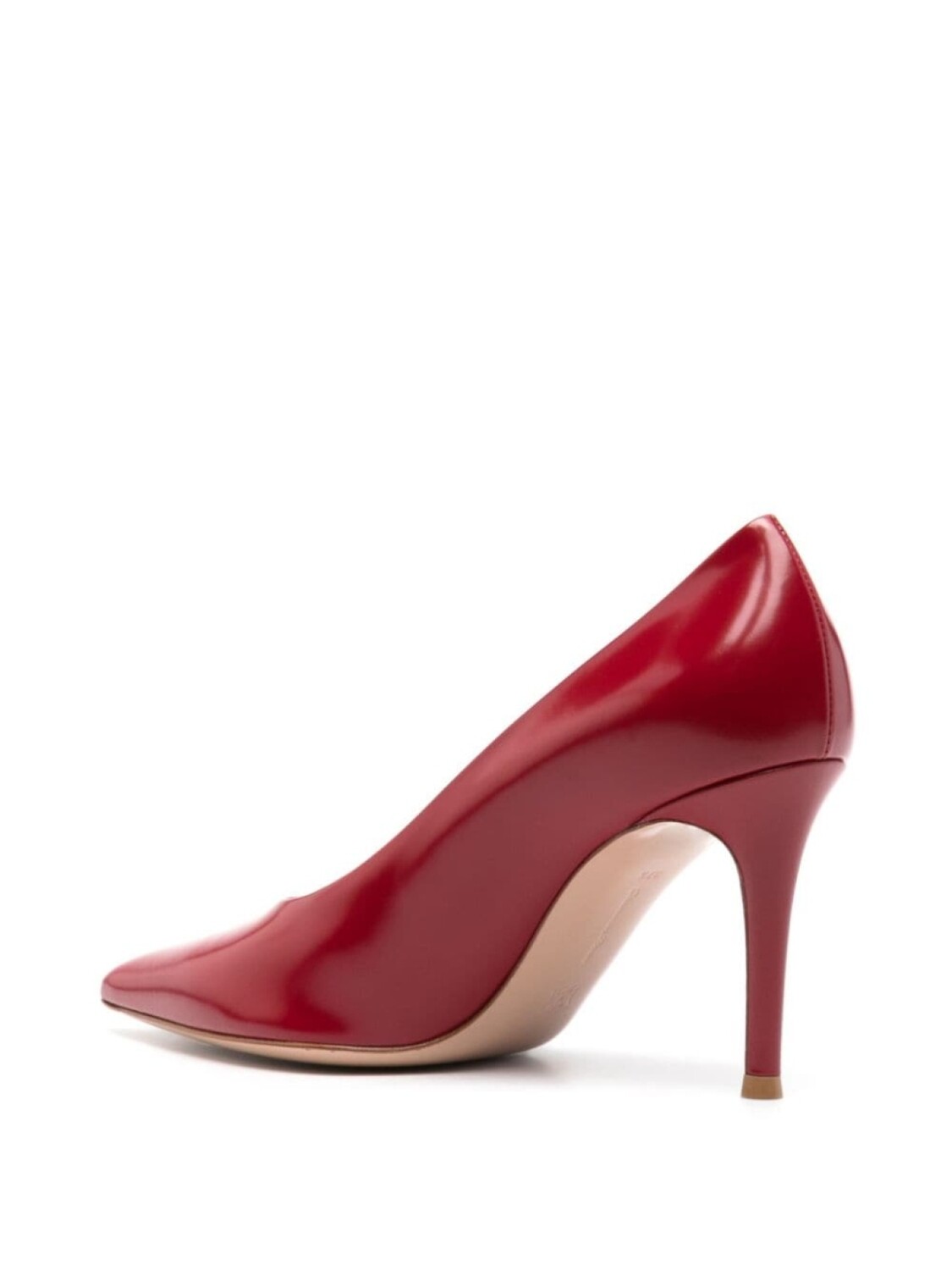 Gianvito Rossi туфли с заостренным носком, красный — фото 3