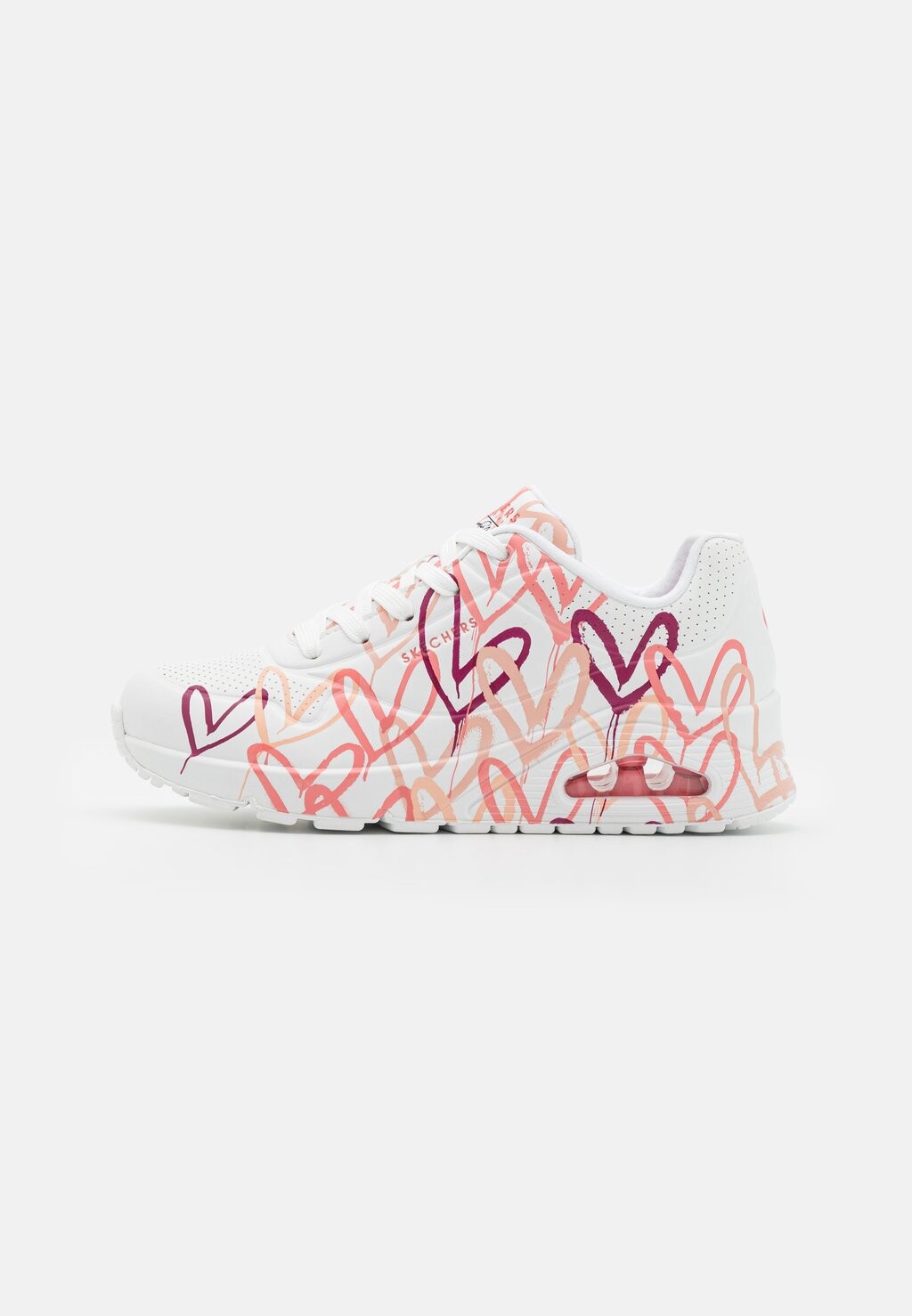 

Низкие кроссовки Uno Skechers Sport, цвет white/pink