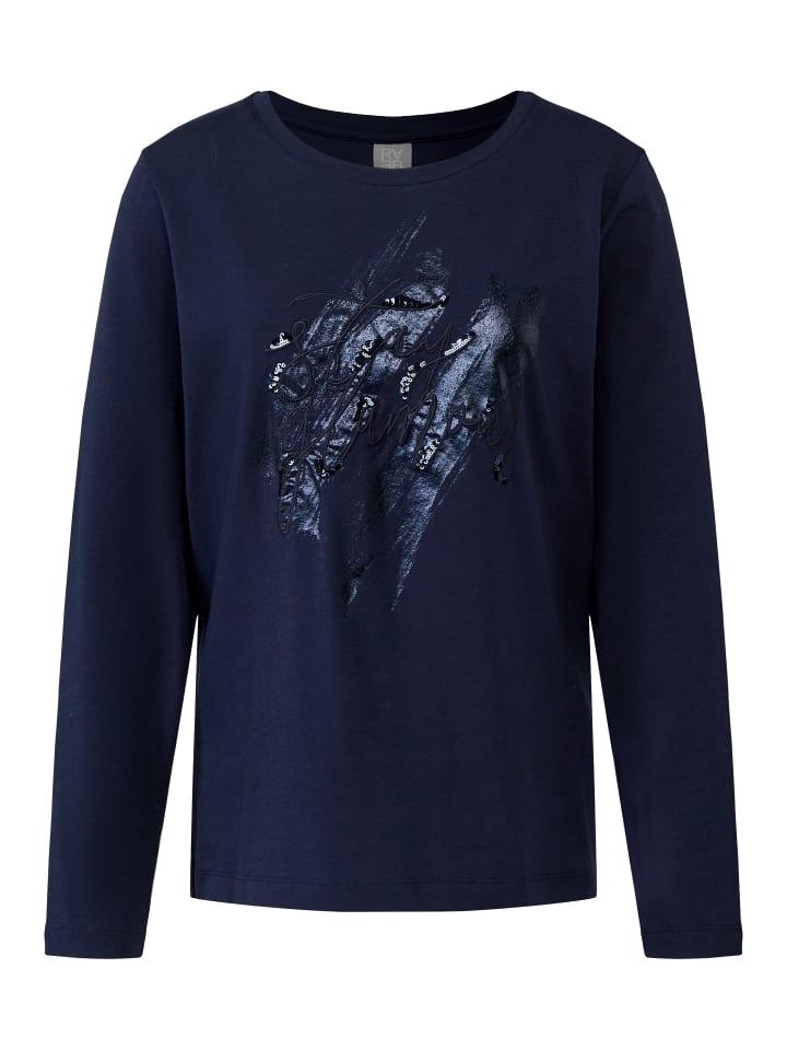 

Лонгслив Rabe T-Shirt, темно-синий