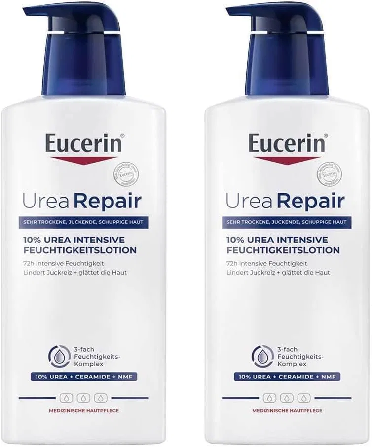 Лосьон для сухой кожи «UreaRepair Plus 10%» от EUCERIN, 2 x 400 мл Eucerin