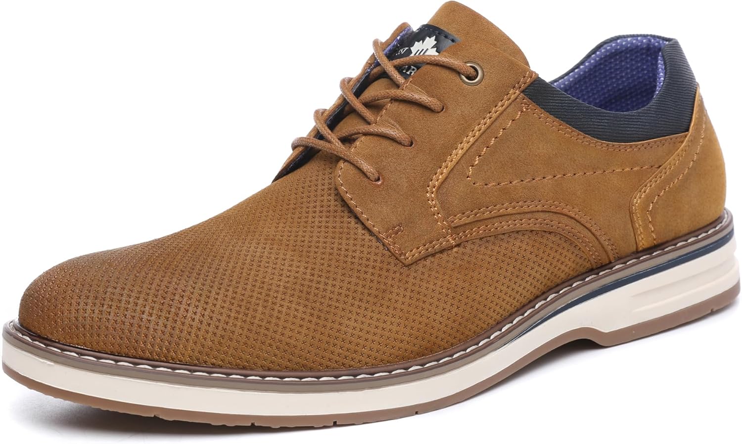 

Мужские повседневные классические туфли DECARSDZ с шнуровкой для мужчин, коричневый