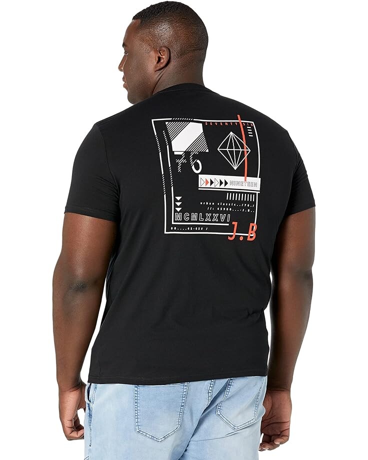 

Футболка Johnny Bigg Big & Tall Graphic Back Print Tee, черный