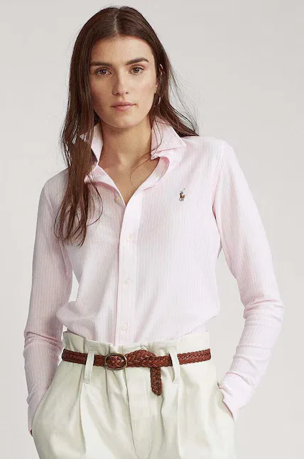 Рубашка с узором Polo Ralph Lauren, розовый