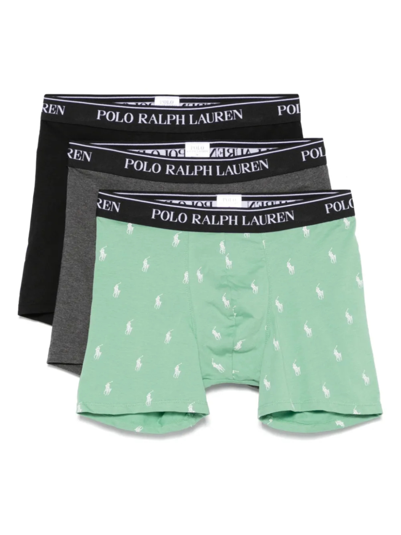 

Боксеры с логотипом на поясе (упаковка из трех шт.) Polo Ralph Lauren, серый