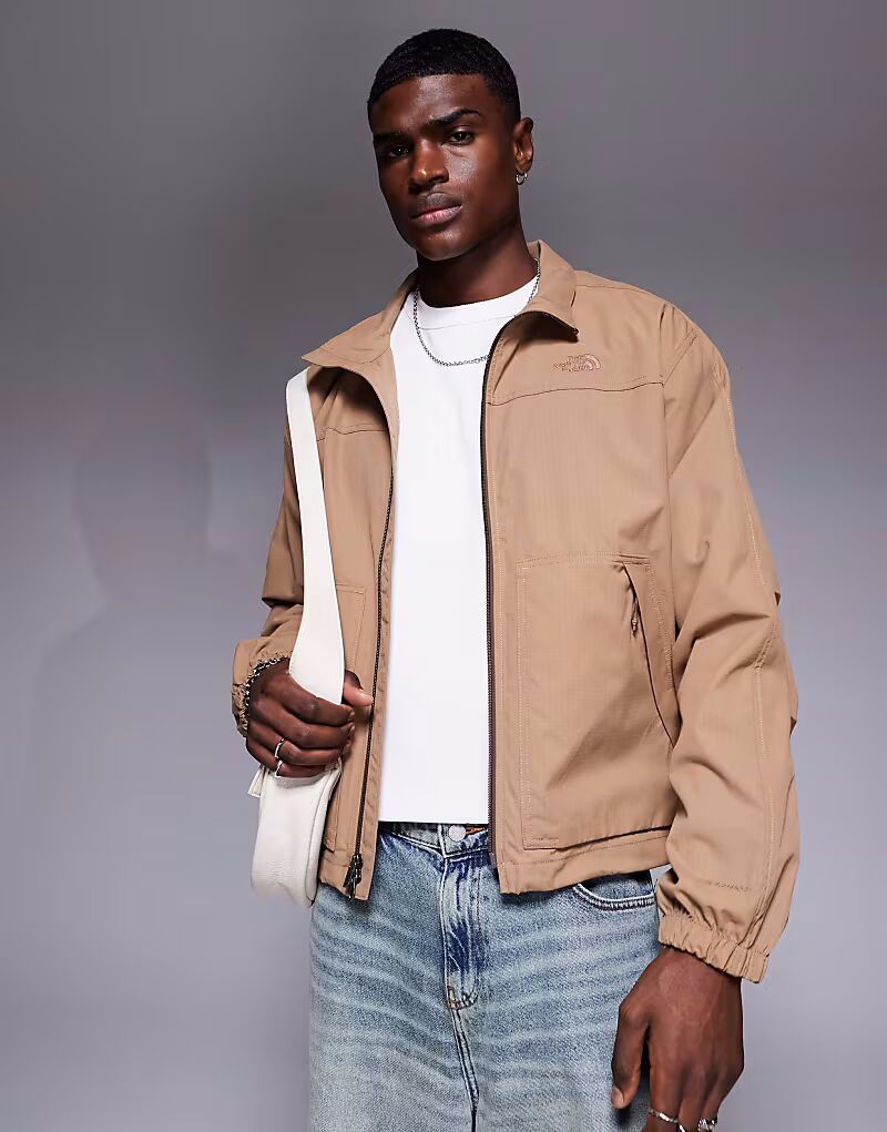 

Куртка на молнии The North Face Wind Cordura коричневого цвета