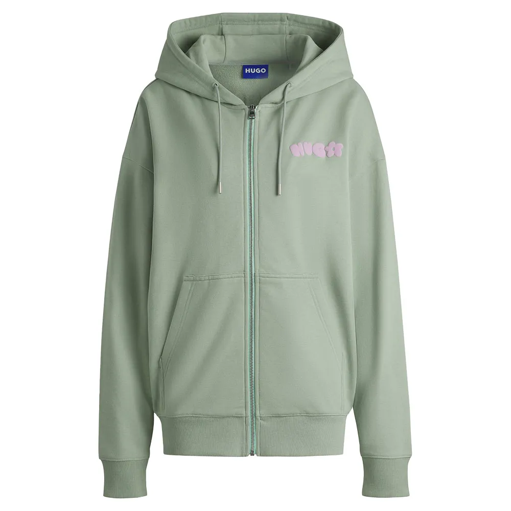 

Толстовка HUGO Doa 01 BLUE full zip, зеленый