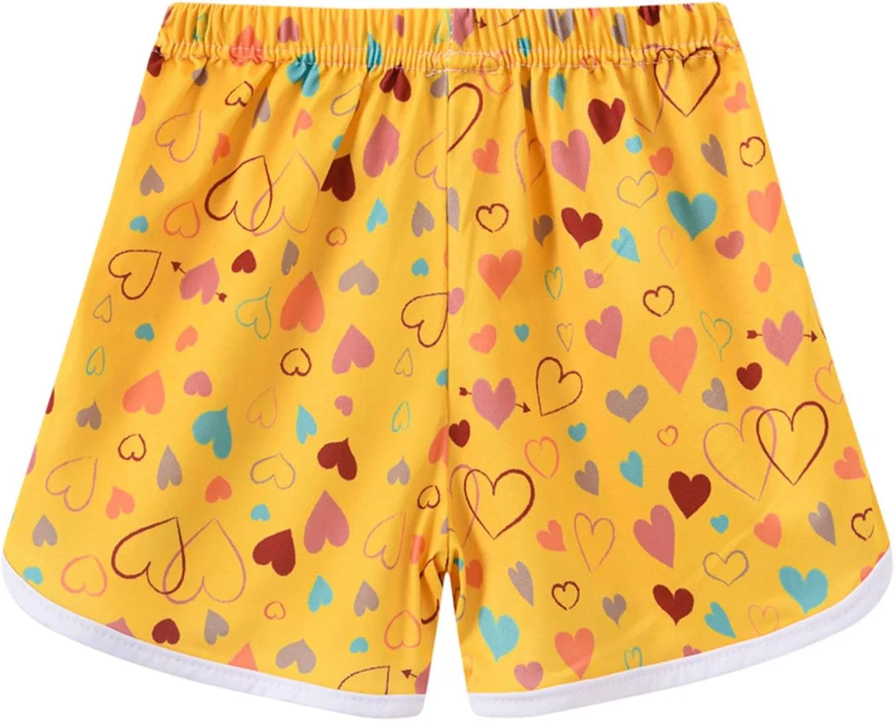 Шорты спортивные для девочек, бренд Ikevan, цвет Yellow — фото 2